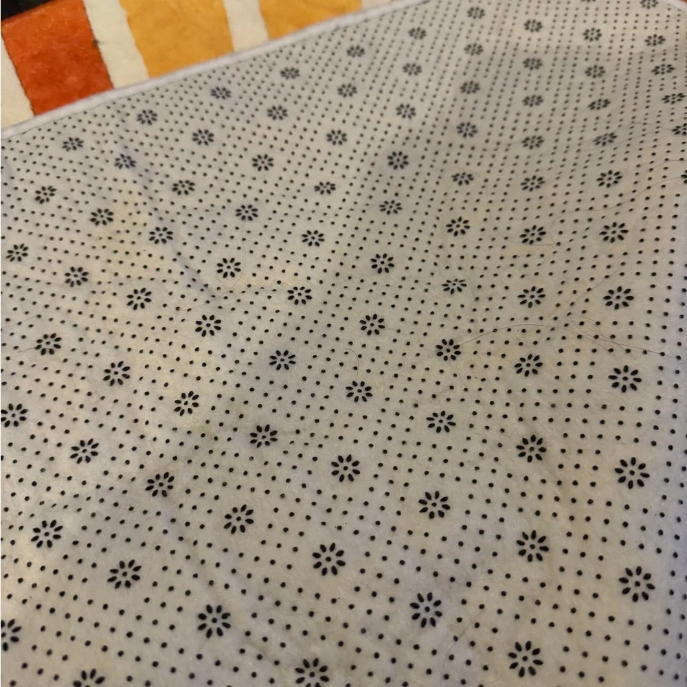 Orange and White Sunburst Tapestry